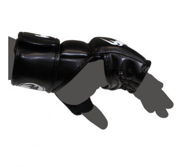 Перчатки Venum Impact MMA Gloves - Skintex Leather - Black фото